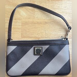 Dooney & Bourke Diagonal Stripe Wristlet